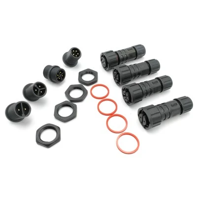 Conector impermeable con bloqueo de tornillo M16